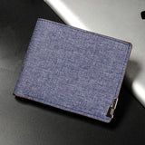 Denim Wallet Fashionable Youth Horizontal Wallet Large Capacity