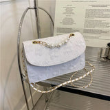 Retro Applique Crossbody Bag for Women