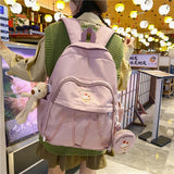 Waterproof College Student Schoolbag Large Capacity Backpack