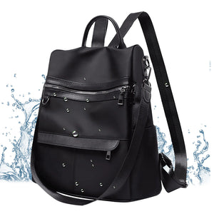 Waterproof Canvas Leather Backpack for Boys