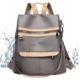 Waterproof Canvas Leather Backpack for Boys