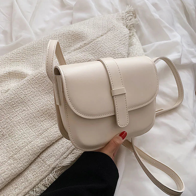 Women's Saddle Bag Leather Crossbody Handbag