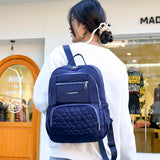 Large Capacity Oxford Cloth Backpack Wear Resistant Water Repellent School Bags