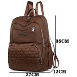 Large Capacity Oxford Cloth Backpack Wear Resistant Water Repellent School Bags