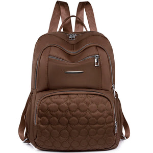 Large Capacity Oxford Cloth Backpack Wear Resistant Water Repellent School Bags