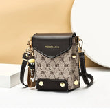 Women's Soft Leather Mobile Shoulder Bag