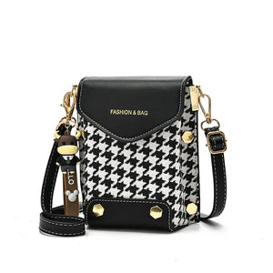 Women's Soft Leather Mobile Shoulder Bag