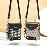 Women's Soft Leather Mobile Shoulder Bag