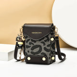 Women's Soft Leather Mobile Shoulder Bag
