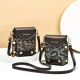 Women's Soft Leather Mobile Shoulder Bag