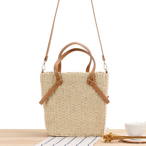 One-Shoulder Straw Summer Vacation Hand-Woven Women's Bag