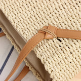 One-Shoulder Straw Summer Vacation Hand-Woven Women's Bag