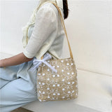 Straw Woven Shoulder Bag Large Capacity for Women