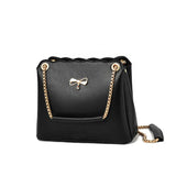 Women's Sweet Bow Shoulder Bag Autumn Casual Small Square Bag