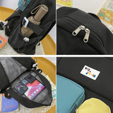 Simplicity Teenage Girl Student Schoolbag Large Capacity Women Backpack Book Bag