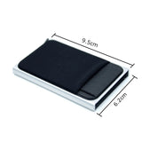 Slanke Aluminium RFID Portemonnee Met Elasticiteit Terug Pouch