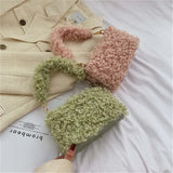 Plush Small Square Bag Shoulder Bag