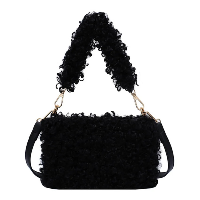Plush Small Square Bag Shoulder Bag