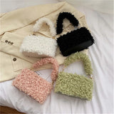 Plush Small Square Bag Shoulder Bag