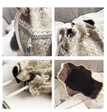 National Style Bucket Bag Tassel Messenger Bag All-match