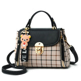 Plaid Small Square Bag One-Shoulder Messenger Bag for Women