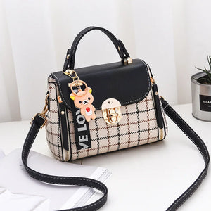 Plaid Small Square Bag One-Shoulder Messenger Bag for Women