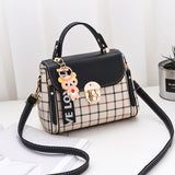 Plaid Small Square Bag One-Shoulder Messenger Bag for Women