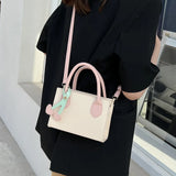 Spring Casual Messenger Bag Female Online Influencer Pendant Square Bag