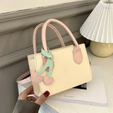 Spring Casual Messenger Bag Female Online Influencer Pendant Square Bag