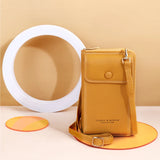 Women Mini Matte Leather Crossbody Bag Lady Phone Purse Handbag