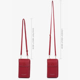 Women Mini Matte Leather Crossbody Bag Lady Phone Purse Handbag