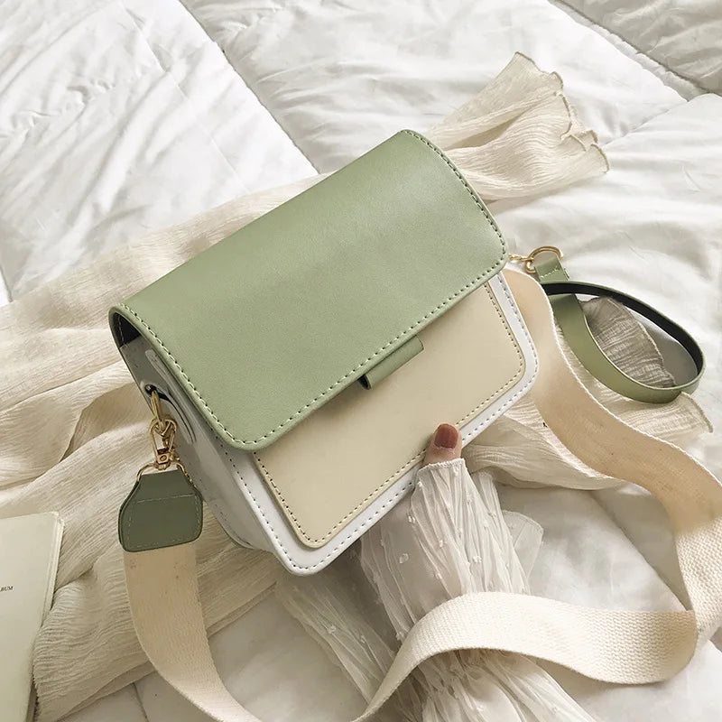 Summer PU Leather Small Flap Crossbody Bag Women Shoulder Messenger Handbag
