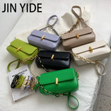Women's Small Flap Shoulder Bag Pu Leather Crossbody High Solid Casual Handbag