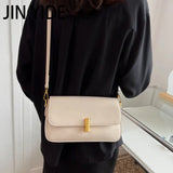 Women's Small Flap Shoulder Bag Pu Leather Crossbody High Solid Casual Handbag