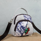 Small Fresh Messenger Bag Three-dimensional Woven Cotton Linen Portable