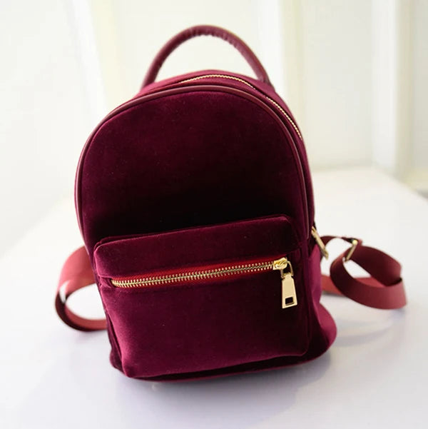 Teen Girls' Mini Backpack Vintage Style Small Rucksack