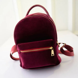 Teen Girls' Mini Backpack Vintage Style Small Rucksack