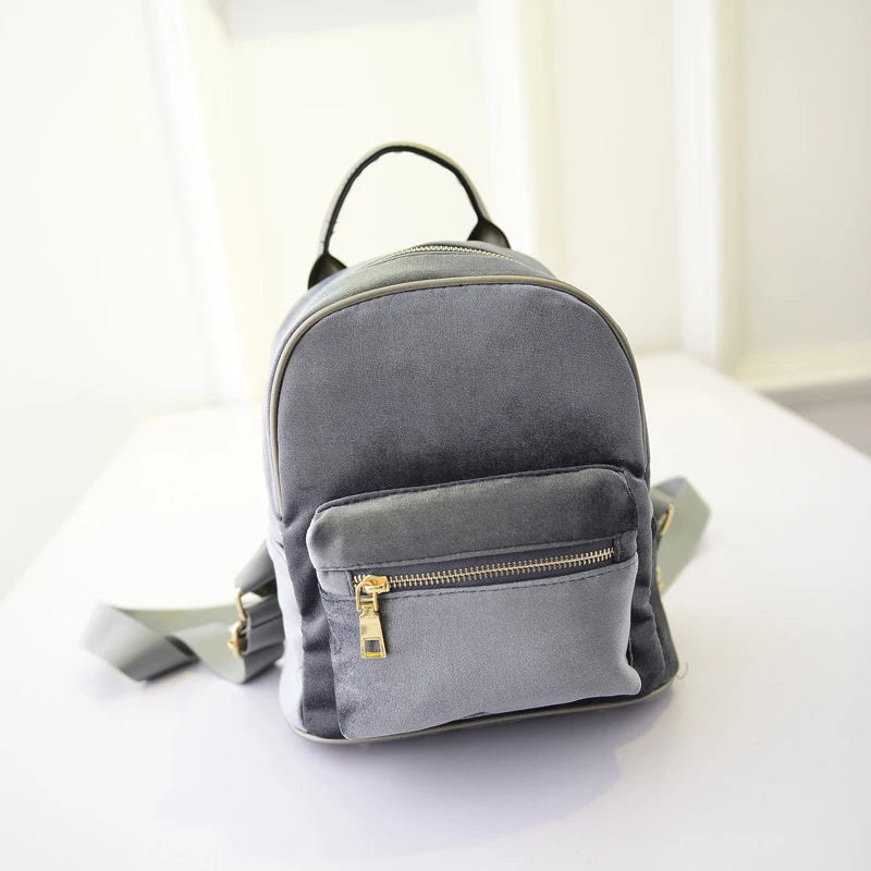 Teen Girls' Mini Backpack Vintage Style Small Rucksack
