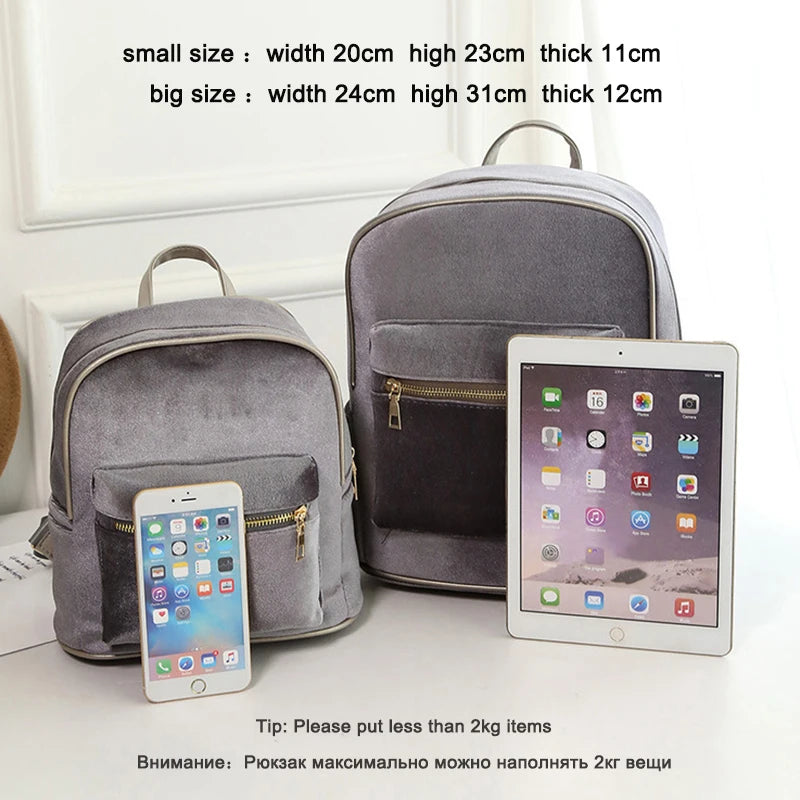 Teen Girls' Mini Backpack Vintage Style Small Rucksack