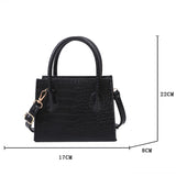 Crocodile Pattern Crossbody Bags for Women Summer Lady Shoulder Handbags