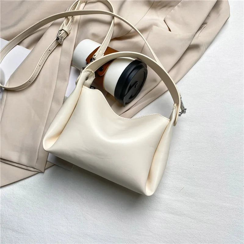 Small PU Leather Crossbody Sling Bag for Women Shoulder Tote