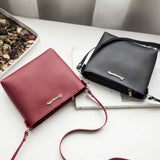 Small Square Messenger Bag for Women Retro Casual Handbag