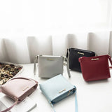Small Square Messenger Bag for Women Retro Casual Handbag