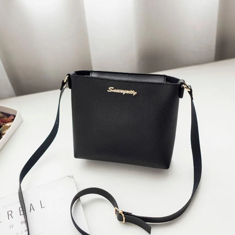 Small Square Messenger Bag for Women Retro Casual Handbag
