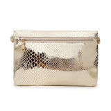 Pink Snake Print Small Square Bag Soft Leather Crossbody Bag