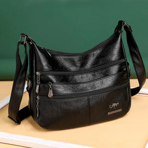 Soft Leather Shoulder Bags Large Hobo Bucket Purse Vintage Casual Female