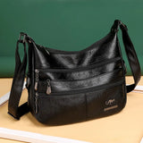 Soft Leather Shoulder Bags Large Hobo Bucket Purse Vintage Casual Female