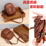 Soft Leather Single Shoulder Bag High Capacity Phone Bag