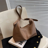Soft Leather Tote Bag Women Large Capacity Commuter Bag