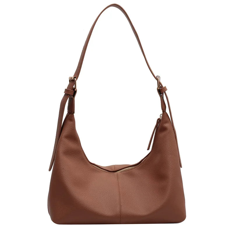 Soft Leather Tote Bag Women Large Capacity Commuter Bag